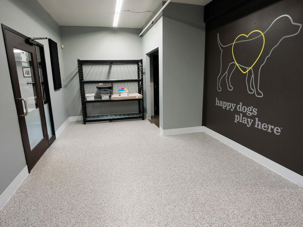 dog grooming concrete coating