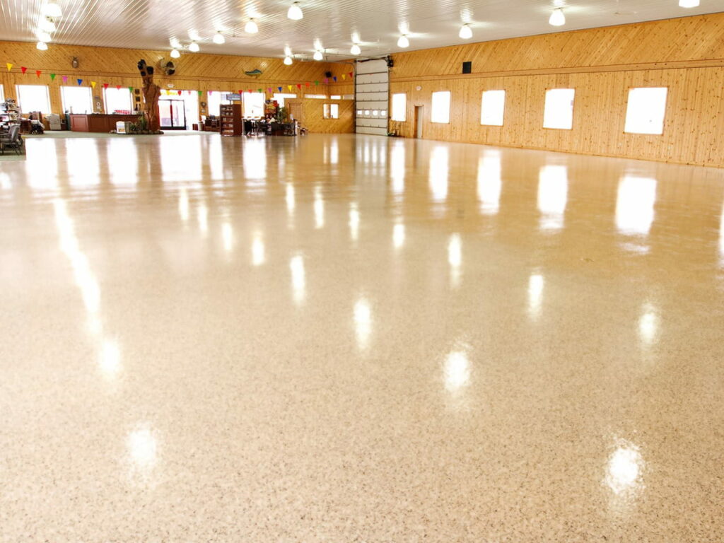 showroom concrete coating